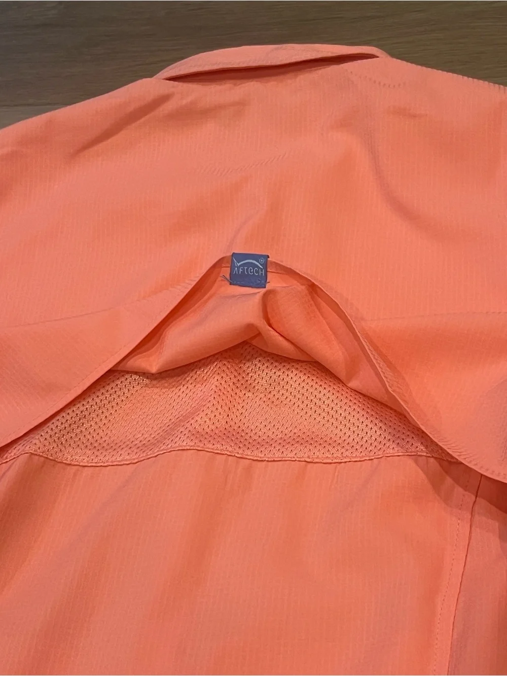 American Fishing Tackle Co Coral Pink Short-Sleeve Performance Button-Down Shirt